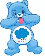 Care Bears Grumpy Cartoon Paint By Number