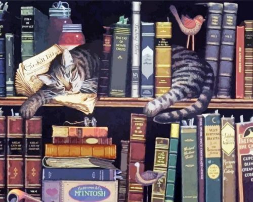 Charles Wysocki Max in the Stacks Paint By Number