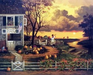Charles Wysocki Supper Call Paint By Number