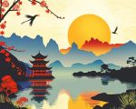 Chinese Scenery Illustration Paint By Number