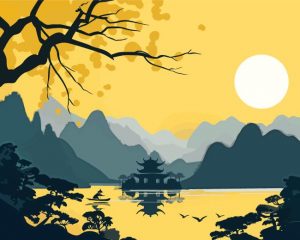 Chinese Scenery Art Paint By Number