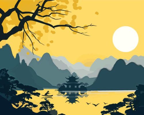 Chinese Scenery Art Paint By Number