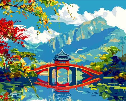 Chinese Scenery Art Paint By Number