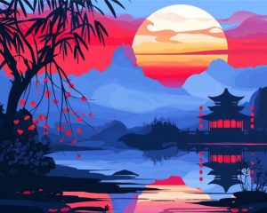 Chinese Scenery Paint By Number