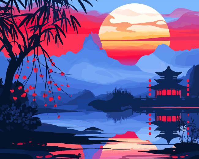 Chinese Scenery Paint By Number