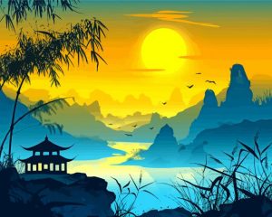 Chinese Scenery Paint By Number