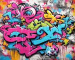 Colorful Graffiti paint by numbers