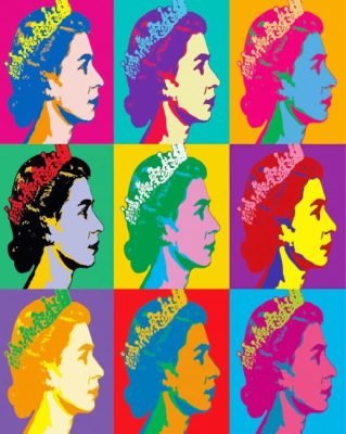 Queen Elizabeth By Warhol Paint By Number