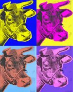 Cows Pop Art Andy Warhol Paint By Number
