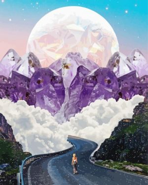 Crystal Mountain Road Paint By Number