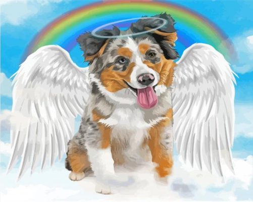 Cute Dog Angel Art Paint By Number