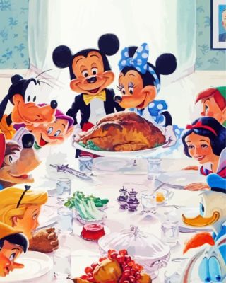 Disney Thanksgiving paint by number