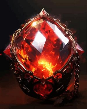 Cool Fire Opal Crystal Paint By Number