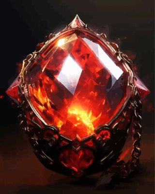 Cool Fire Opal Crystal Paint By Number