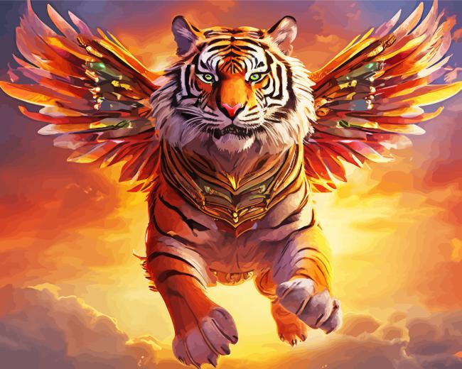 Flying Malayan Tiger paint by number