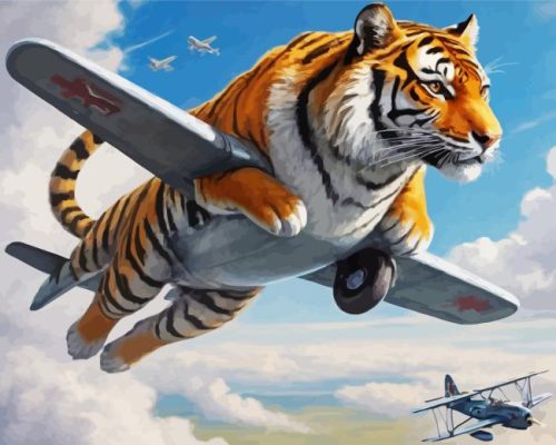 Flying Tiger Paint By Number
