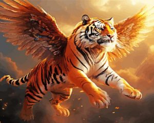 Flying Tiger paint by number