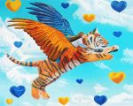 Flying tiger Cub paint by number