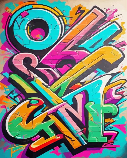 Graffiti Wall paint by numbers