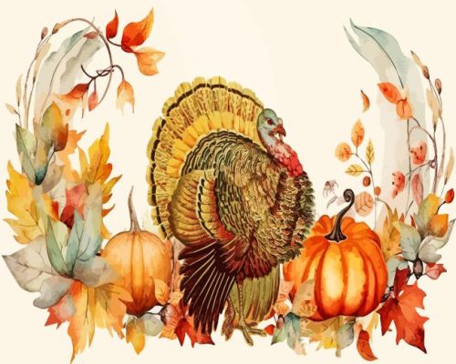Happy Thanksgiving paint by number