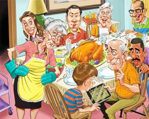 Happy Thanksgiving paint by number