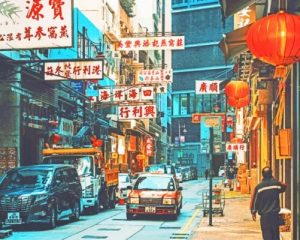 Hong Kong Street Paint By Numbers