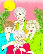 Illustration Golden Girls paint by number