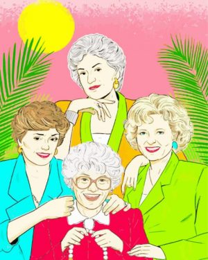 Illustration Golden Girls paint by number