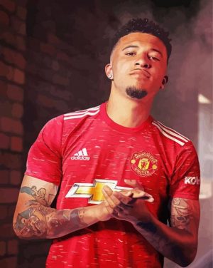 Jadon Sancho Manchester United Player Paint By Numbers