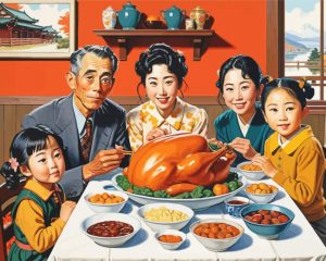 Japanese Thanksgiving paint by number