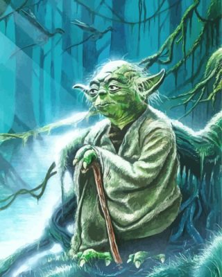 Jedi Master Yoda paint by number