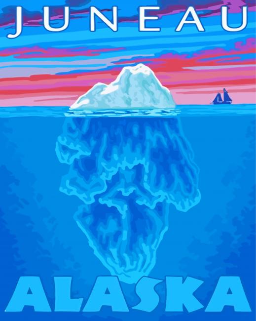 Juneau Alaska Poster Paint By Number