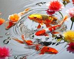 Koi In Fishpond Paint By Numbers