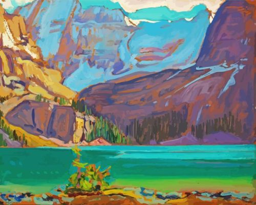 Lake o hara group of seven paint by numbers