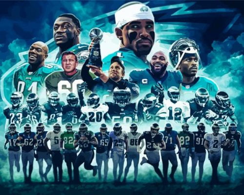 Legendary Philadelphia Eagles Players paint by number