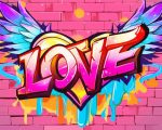 Love Graffiti paint by numbers
