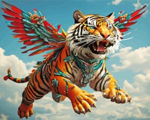 Mad Flying Tiger paint by numbers
