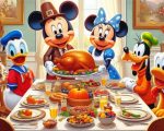 Mickey Mouse Thanksgiving paint by number