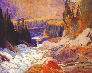 Montreal River group of seven paint by numbers