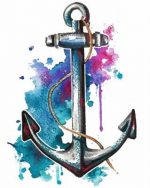 Nautical Anchor Art Paint By Numbers
