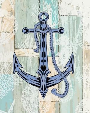 Nautical Anchor paint by number