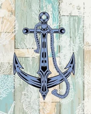 Nautical Anchor paint by number
