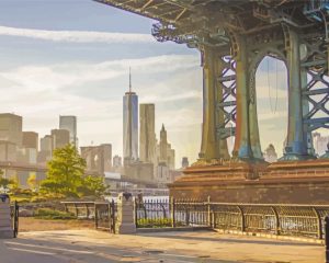 NYC Brooklyn Bridge Paint By Number