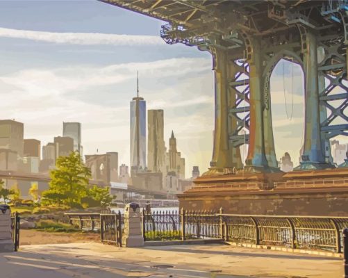 NYC Brooklyn Bridge Paint By Number