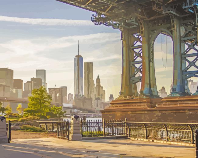 NYC Brooklyn Bridge Paint By Number