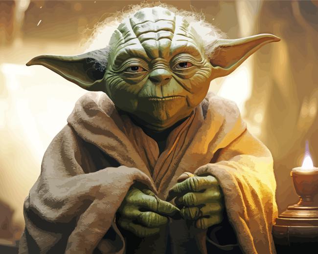 Old Yoda paint by numbers