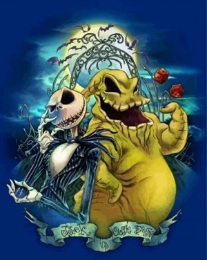 Oogie Boogie Man And Jack Paint By Number