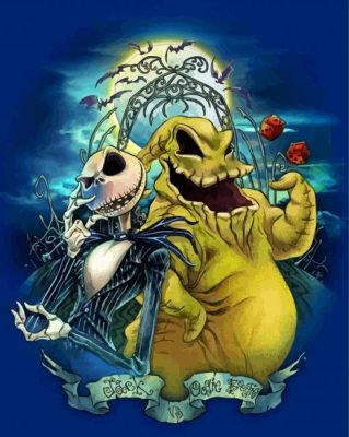 Oogie Boogie Man And Jack Paint By Number