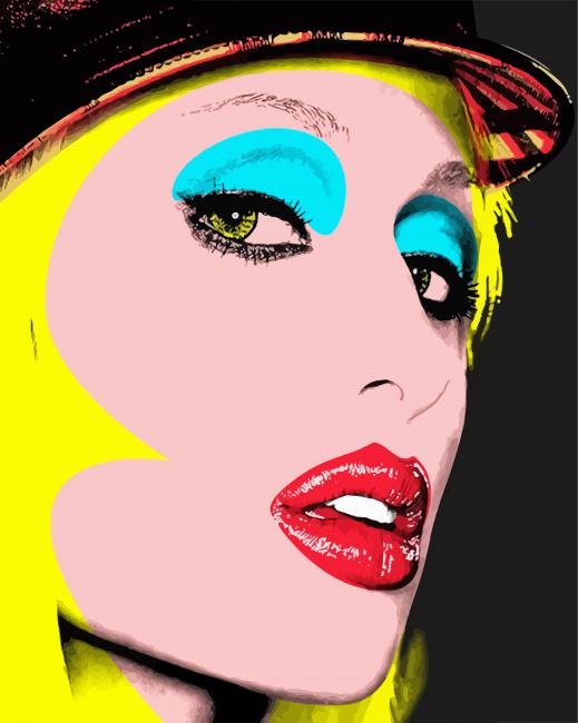 Paris Hilton Andy Warhol Paint By Number