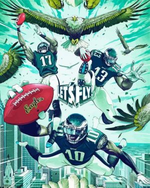 Philadelphia Eagles American Football paint by numbers